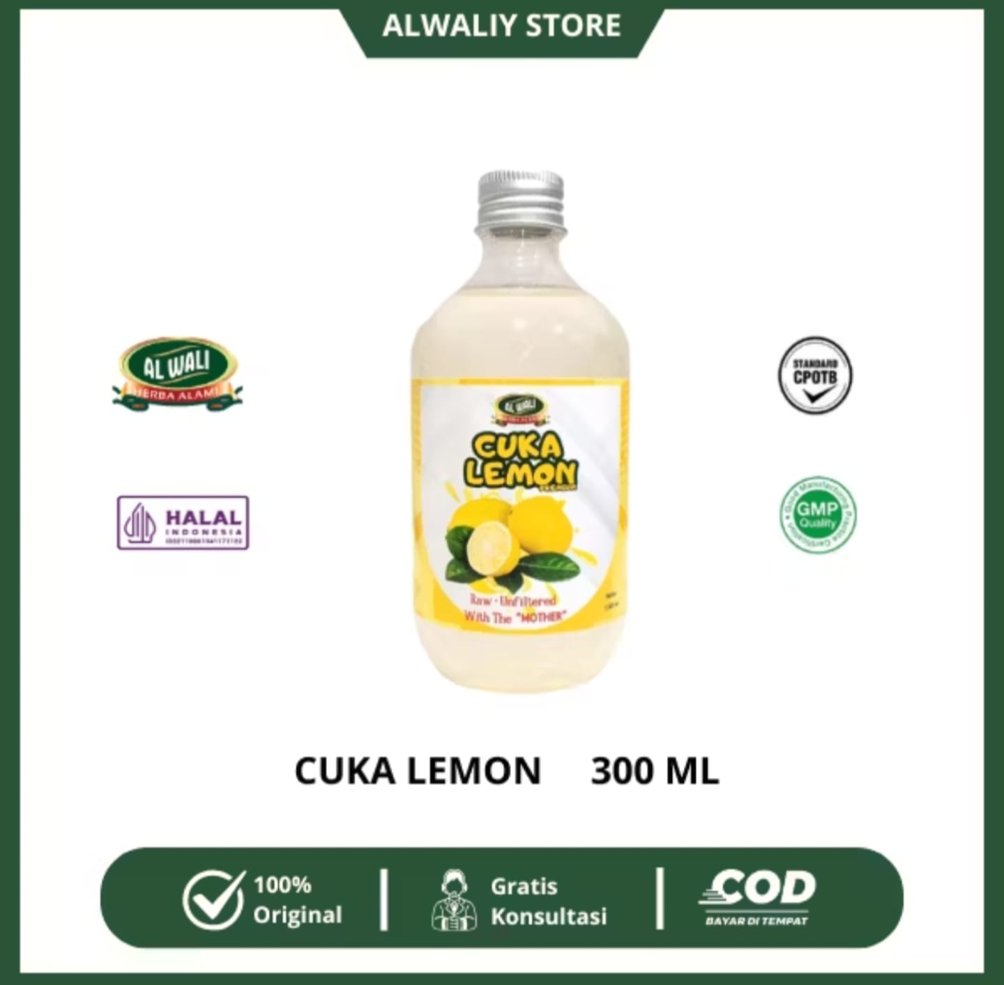 Cuka Lemon Herbal Al-Waliy Sejahtera Bekasi